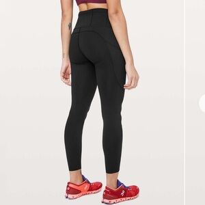 Lululemon Fast & Free 7/8 Tight II *Non-Reflective Nulux 25"
Black